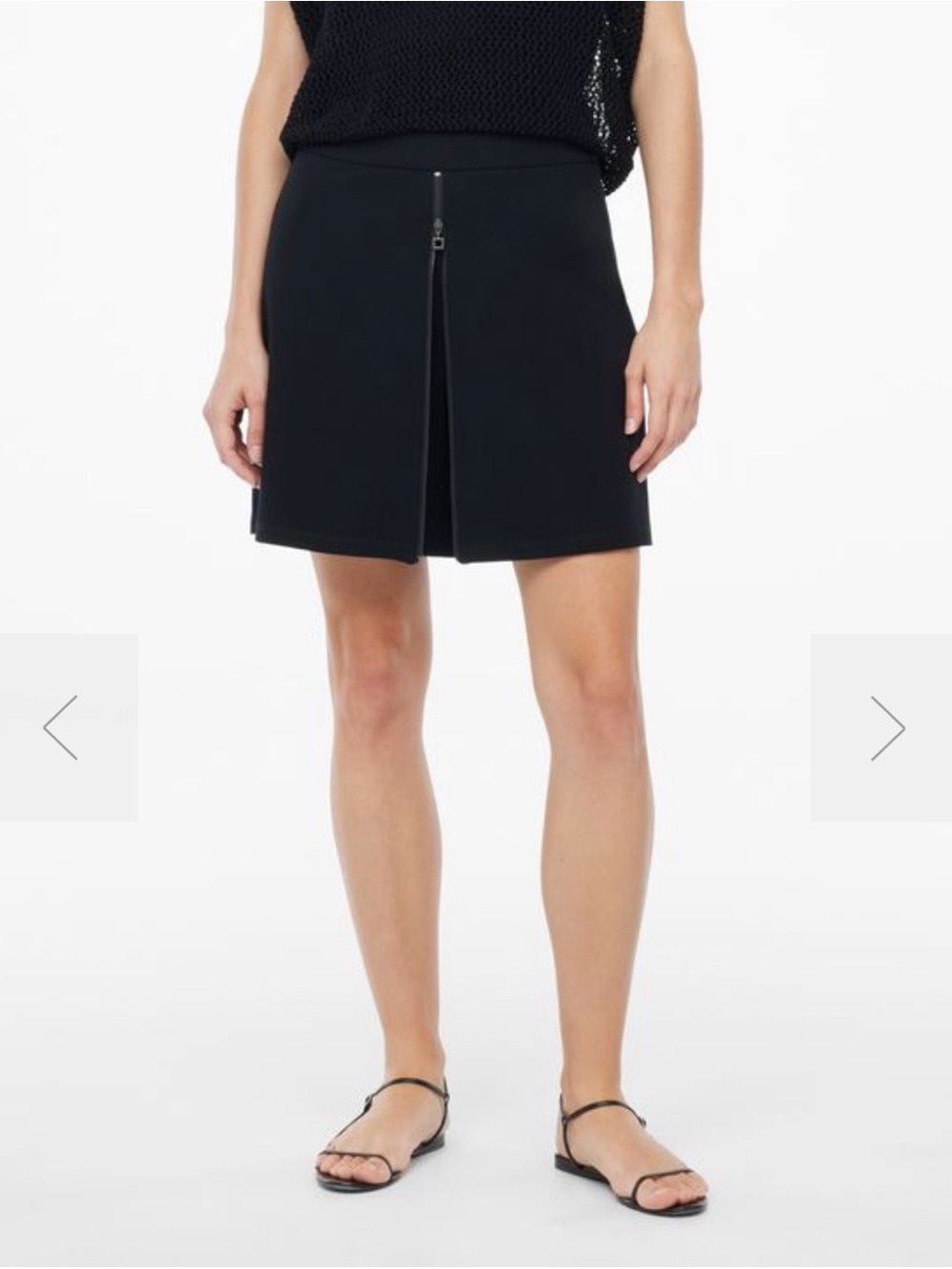 Sarah Pacini Jersey Skirt-Shorts Skort Black Size Small 6